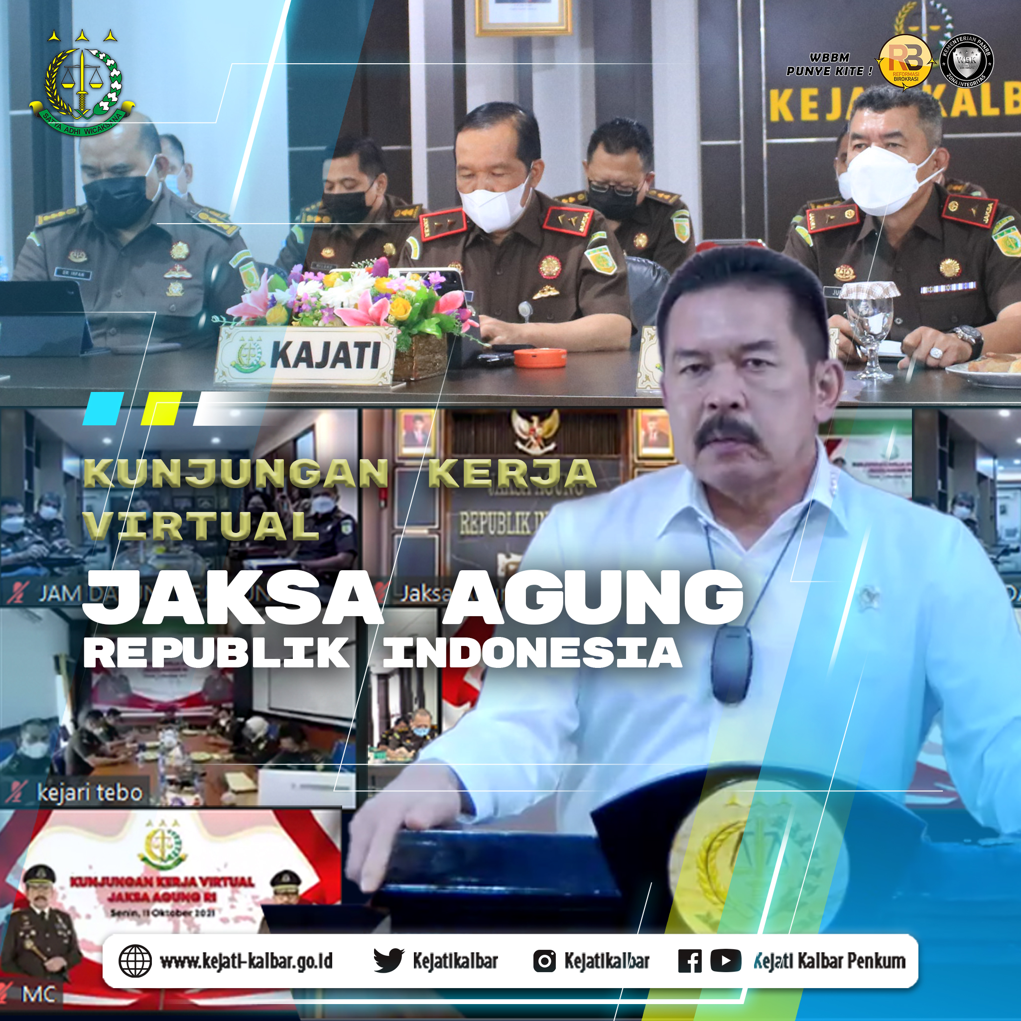 Kunjungan Kerja Virtual Jaksa Agung Ri Kejati Kalbar Go Id